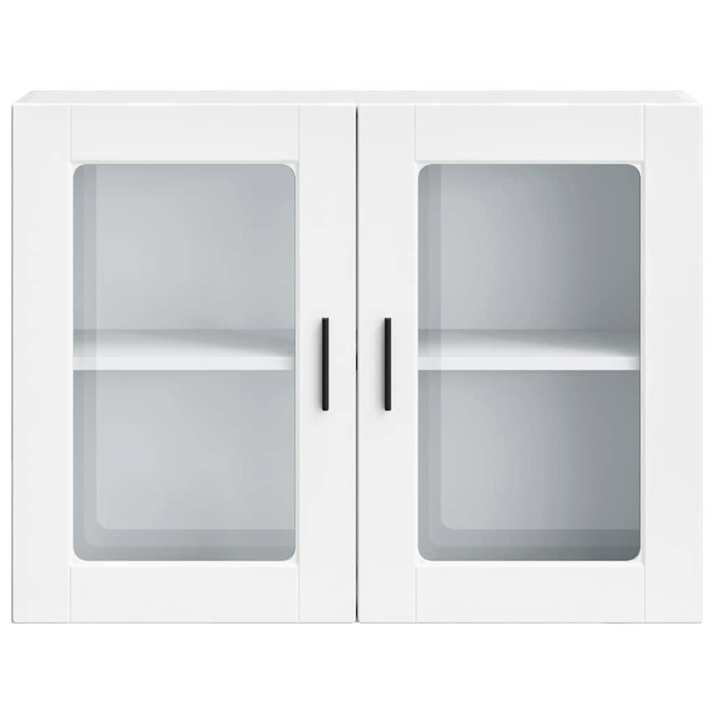 Kitchen Wall Cabinet with Glass Door Porto White