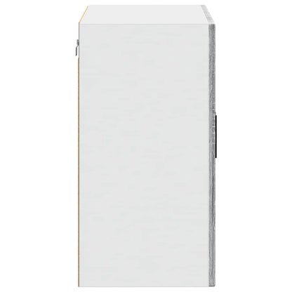 Kitchen Wall Cabinet with Glass Door Porto Grey Sonoma