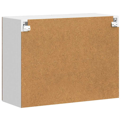 Kitchen Wall Cabinet with Glass Door Porto Old Wood