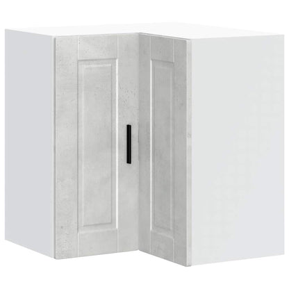 Kitchen Wall Corner Cabinet "Porto" Concrete Grey Engineered Wood