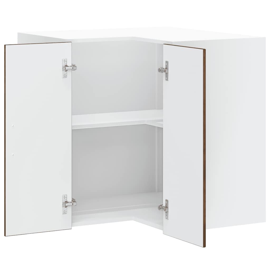 Kitchen Wall Corner Cabinet "Porto" Smoked Oak Engineered Wood