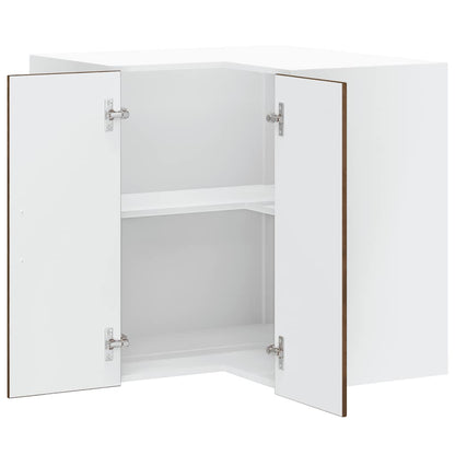 Kitchen Wall Corner Cabinet "Porto" Smoked Oak Engineered Wood