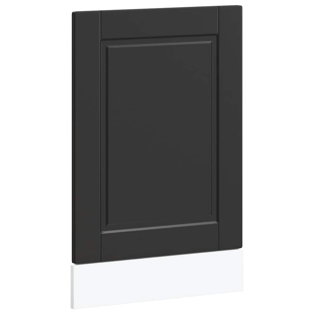Dishwasher Panel Porto Black 45x1,5x57 cm Engineered Wood
