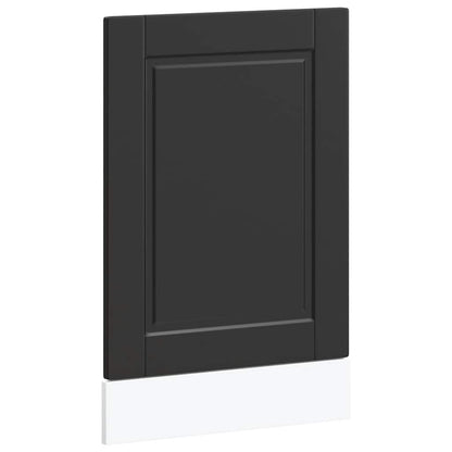 Dishwasher Panel Porto Black 45x1,5x57 cm Engineered Wood