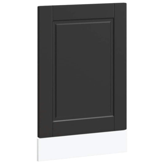 Dishwasher Panel Porto Black 45x1,5x57 cm Engineered Wood