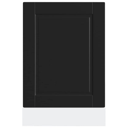 Dishwasher Panel Porto Black 45x1,5x57 cm Engineered Wood