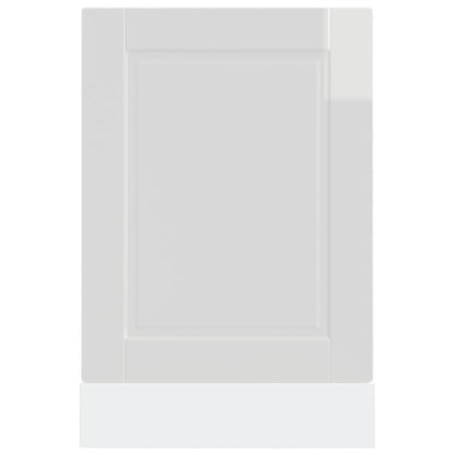Dishwasher Panel Porto High Gloss White 45x1,5x57 cm Engineered Wood