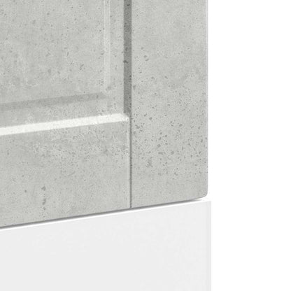 Dishwasher Panel Porto Concrete Grey 45x1,5x57 cm Engineered Wood