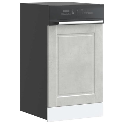 Dishwasher Panel Porto Concrete Grey 45x1,5x57 cm Engineered Wood