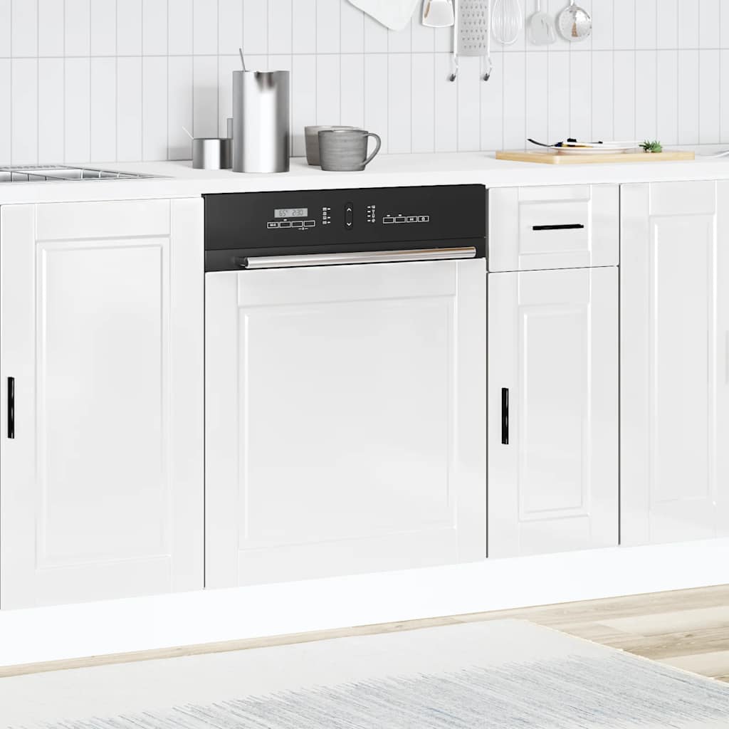 Dishwasher Panel Porto High Gloss White 60x1.5x57 cm Engineered Wood