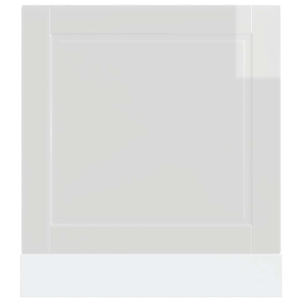 Dishwasher Panel Porto High Gloss White 60x1.5x57 cm Engineered Wood