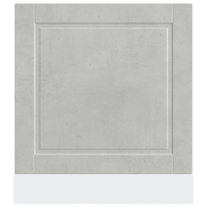 Dishwasher Panel Porto Concrete Grey 60x1.5x57 cm Engineered Wood