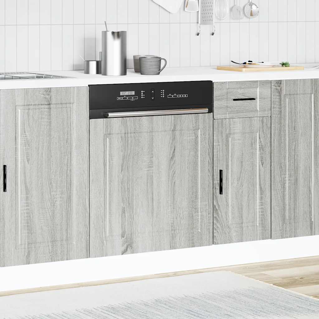 Dishwasher Panel Porto Grey Sonoma 60x1.5x57 cm Engineered Wood
