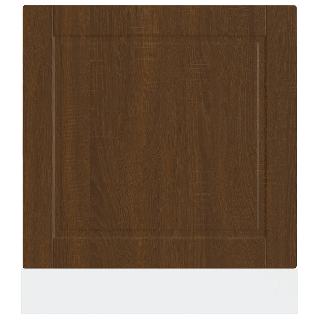 Dishwasher Panel Porto Brown Oak 60x1.5x57 cm Engineered Wood