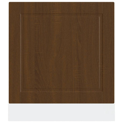 Dishwasher Panel Porto Brown Oak 60x1.5x57 cm Engineered Wood