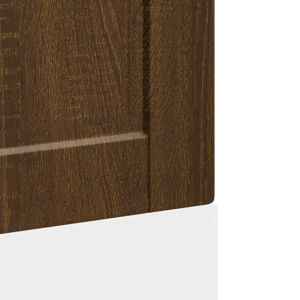 Dishwasher Panel Porto Brown Oak 60x1.5x57 cm Engineered Wood