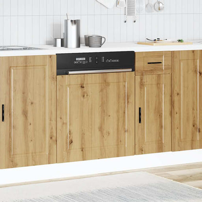 Dishwasher Panel Porto Artisan Oak 60x1.5x57 cm Engineered Wood