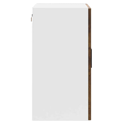 Kitchen Wall Cabinet with Glass Door Porto Smoked Oak