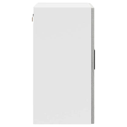 Kitchen Wall Cabinet with Glass Door Porto Grey Sonoma
