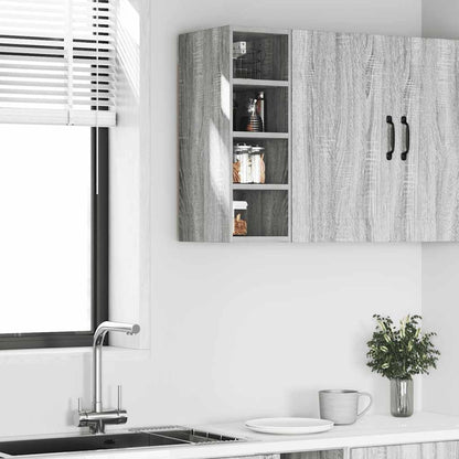 Hanging Cabinet Riga Grey Sonoma 20x29.5x60 cm Engineered Wood