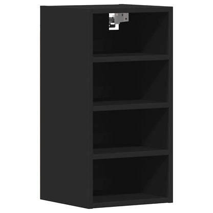Hanging Cabinet Riga Black 30x29.5x60 cm Engineered Wood
