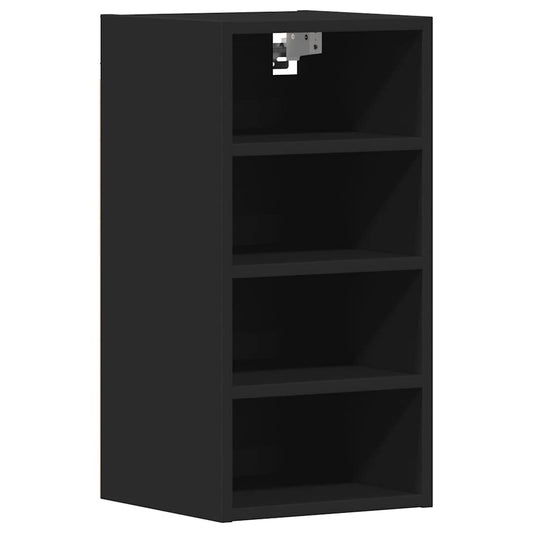 Hanging Cabinet Riga Black 30x29.5x60 cm Engineered Wood