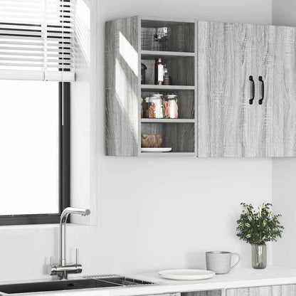 Hanging Cabinet Riga Grey Sonoma 30x29.5x60 cm Engineered Wood
