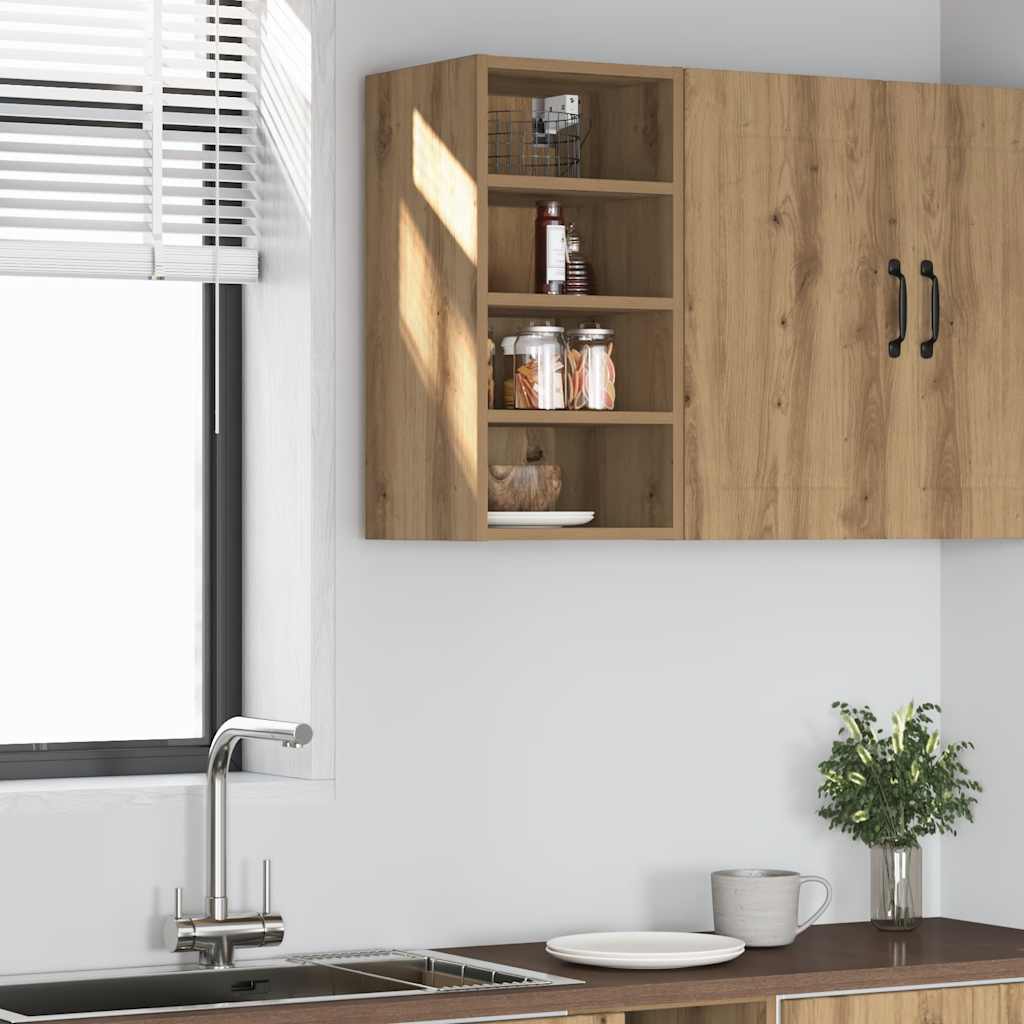 Hanging Cabinet Riga Artisan Oak 30x29.5x60 cm Engineered Wood