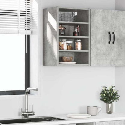 Hanging Cabinet Riga Concrete Grey 40x29.5x60 cm Engineered Wood