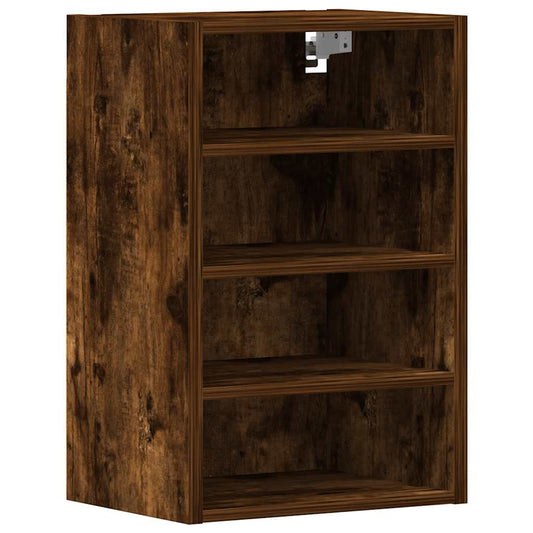 Hanging Cabinet Riga Smoked Oak 40x29.5x60 cm Engineered Wood