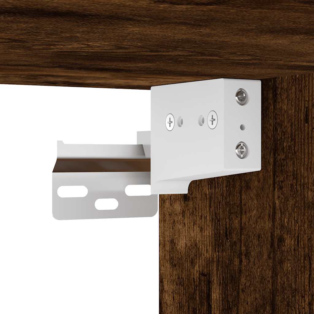 Hanging Cabinet Riga Smoked Oak 40x29.5x60 cm Engineered Wood