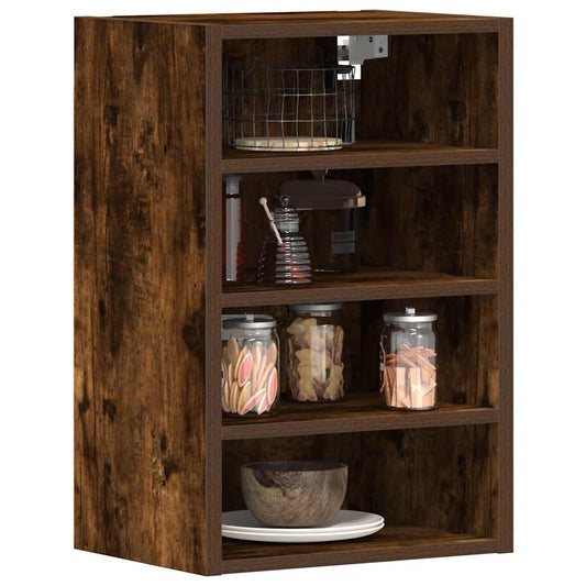 Hanging Cabinet Riga Smoked Oak 40x29.5x60 cm Engineered Wood