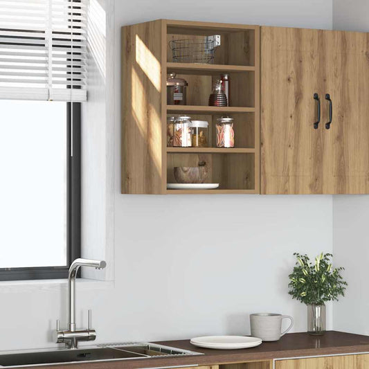 Hanging Cabinet Riga Artisan Oak 40x29.5x60 cm Engineered Wood