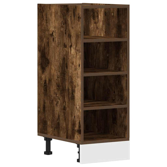 Bottom Cabinet Riga Smoked Oak 30x44.5x81.5 cm Engineered Wood