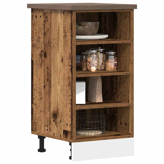 Bottom Cabinet Riga Old Wood 40x44.5x81.5 cm Engineered Wood