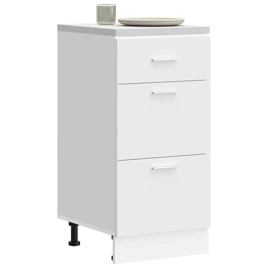 Bottom Cabinet Lyon White 40x46x81.5 cm Engineered Wood