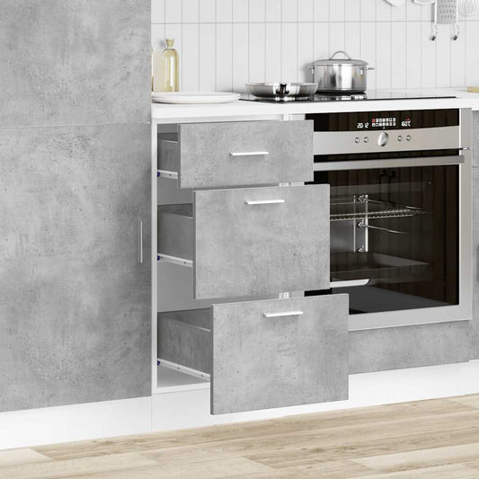 Bottom Cabinet Lyon Concrete Grey 40x46x81.5 cm Engineered Wood