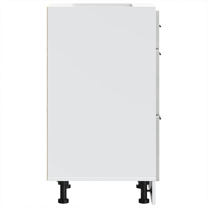 Kitchen Base Cabinet Porto Concrete Grey Engineered Wood