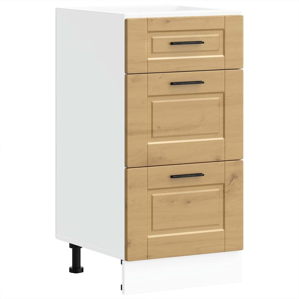 Kitchen Base Cabinet Porto Artisan Oak Engineered Wood