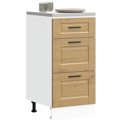 Kitchen Base Cabinet Porto Artisan Oak Engineered Wood