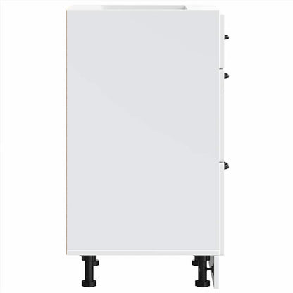 Kitchen Base Cabinet Lucca White Engineered Wood