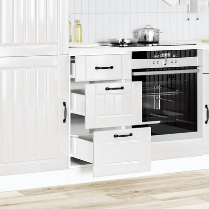 Kitchen Base Cabinet "Lucca" High Gloss White Engineered Wood
