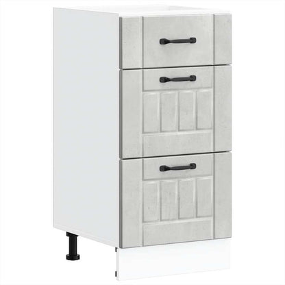 Kitchen Base Cabinet Lucca Concrete Grey Engineered Wood