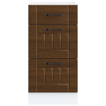 Kitchen Base Cabinet Lucca Brown Oak Engineered Wood