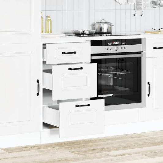 Kitchen Base Cabinet Kalmar White Engineered Wood