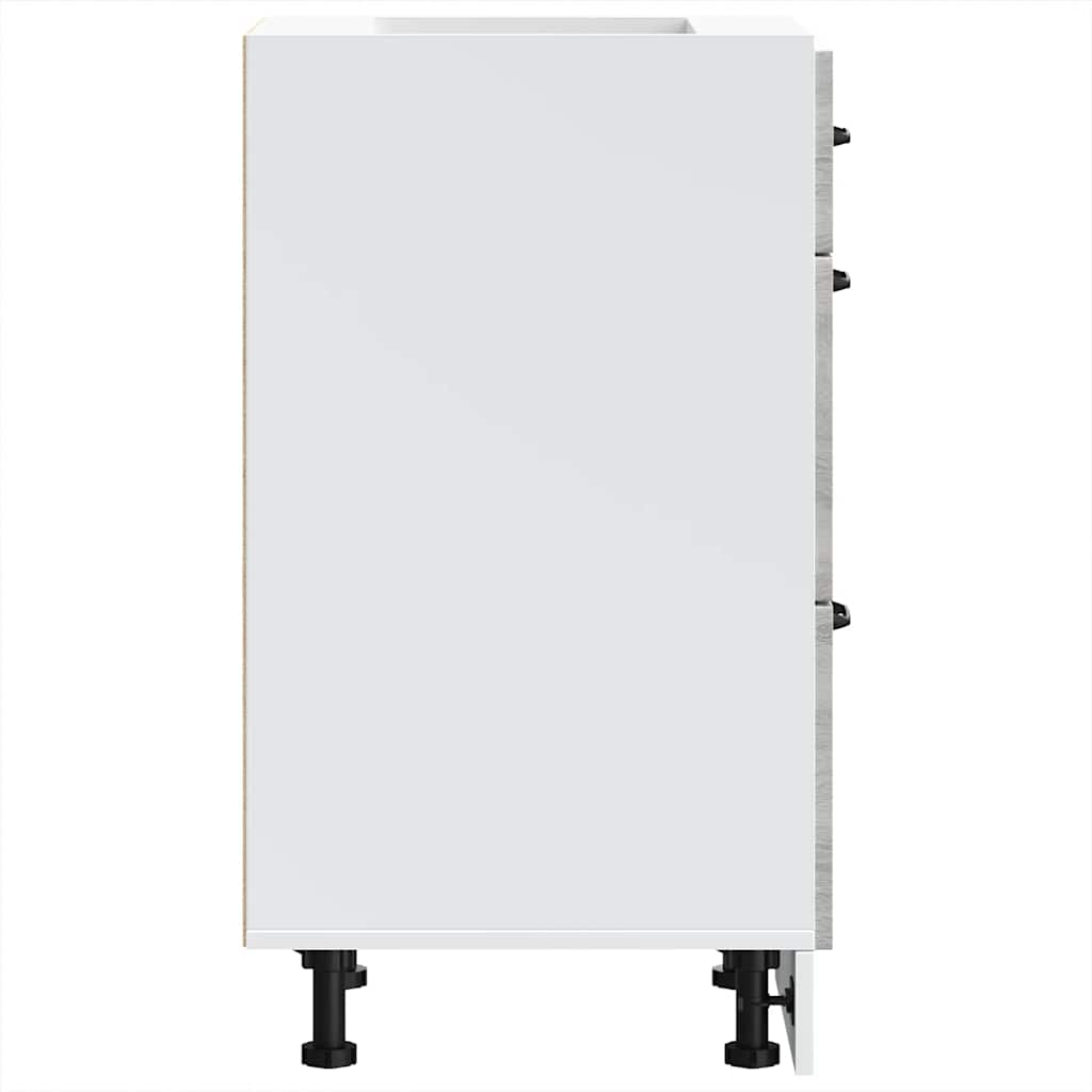 Kitchen Base Cabinet Kalmar Grey Sonoma Engineered Wood