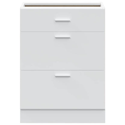 Kitchen Base Cabinet Lyon White Engineered Wood