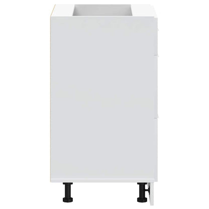 Kitchen Base Cabinet Lyon White Engineered Wood