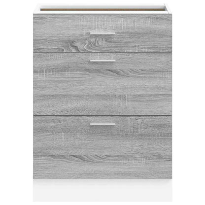 Kitchen Base Cabinet Lyon Grey Sonoma Engineered Wood