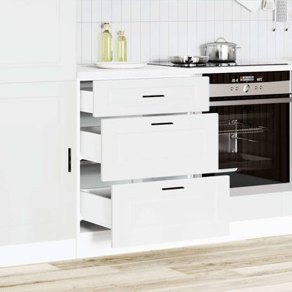 Kitchen Base Cabinet Porto White Engineered Wood
